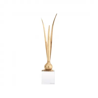 Bulb Gold Leaf Vase
