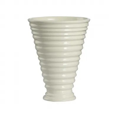 Increspatura White Vase