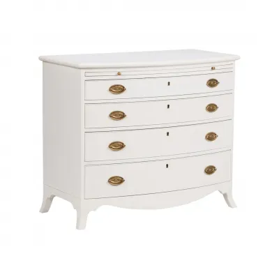Oxford White Bowfront Chest