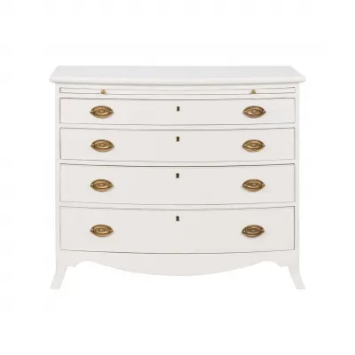 Oxford White Bowfront Chest