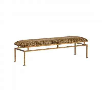 Leopard Metal Bench