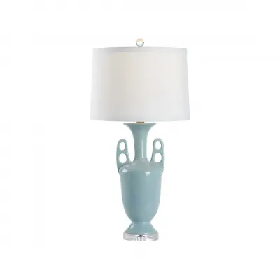 Neoclassical Pale Blue Lamp