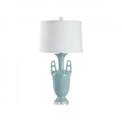 Neoclassical Pale Blue Lamp