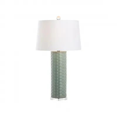 April Green Honeycomb Lamp