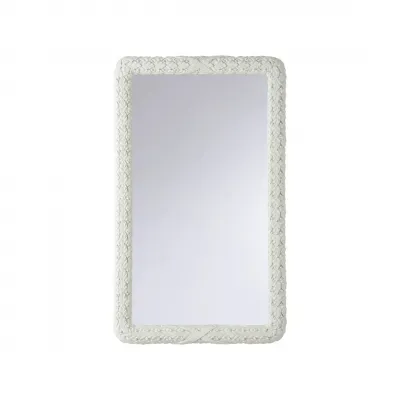 Trianon White Rectangular Mirror