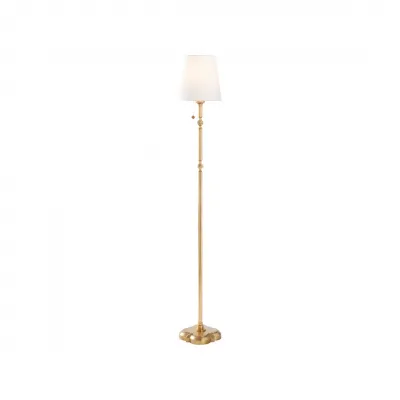 Quatrefoil Gold Leaf Floor Lamp