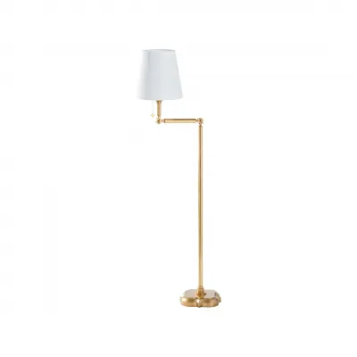 Quatrefoil Gold Leaf Floor Lamp
