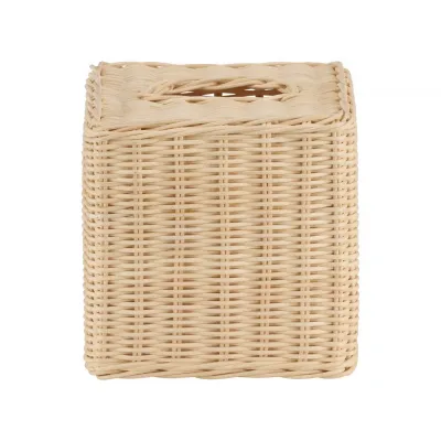 Rattan Tissue Box Cover