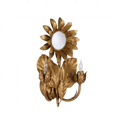 Sunflower Gold Wall Sconce
