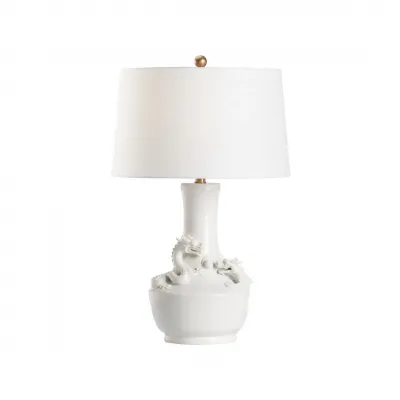 Pinyin White Shade Table Lamp