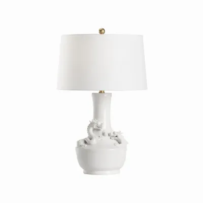 Pinyin White Shade Table Lamp