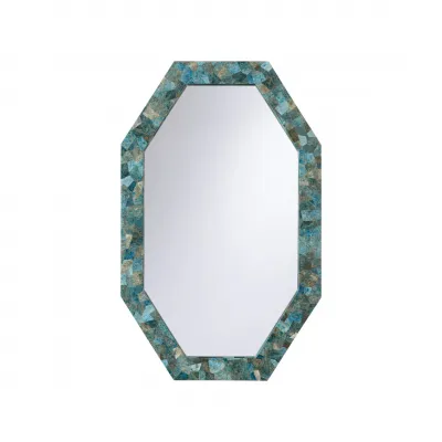 Hartley Turquoise Octagonal Mirror