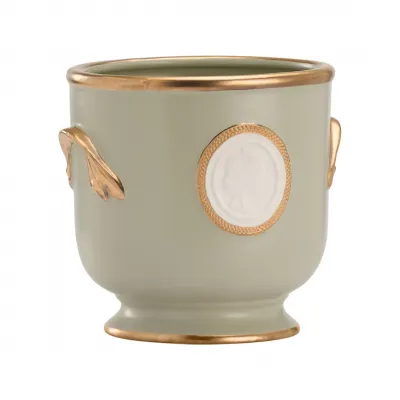 Intaglio Green Cachepot