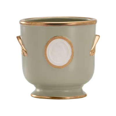 Intaglio Green Cachepot