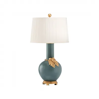 Woodland Teal Lamp