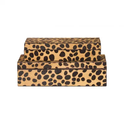 Leopard Boxes Set of 2