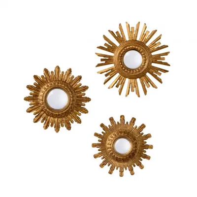 Sun King Mirror Set of 3