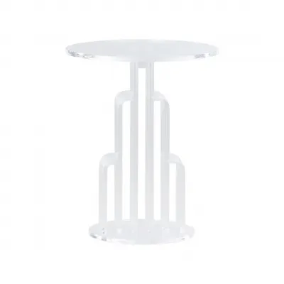 Aubrielle Clear Side Table