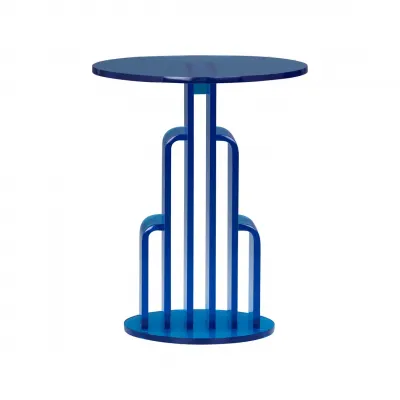 Aubrielle Azure Blue Side Table