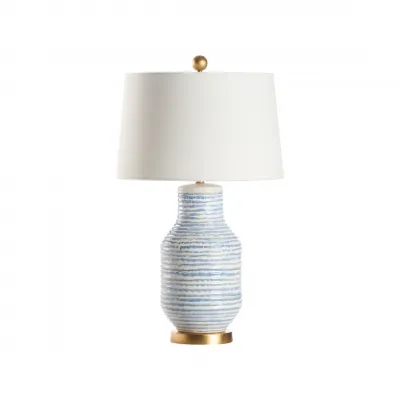 Lydia Blue White Lamp