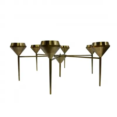 Ramsey Aged Brass Chandelier