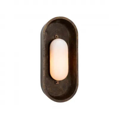 Sheldon Weathered Brass Sconce