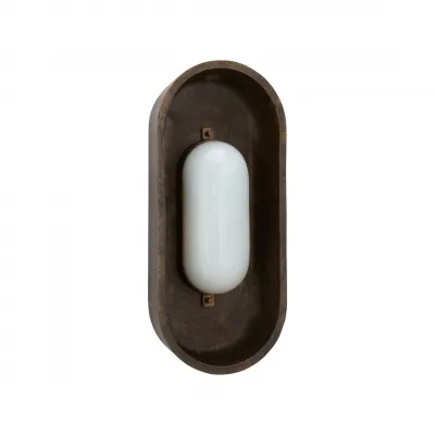 Sheldon Weathered Brass Sconce