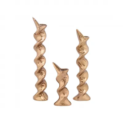 Helix Candlesticks Set of 3