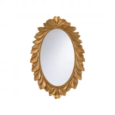 Buford Gold Oval Mirror