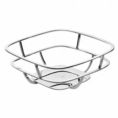 Silver Time Bread Basket And 2 Cotton Towels Silverplated