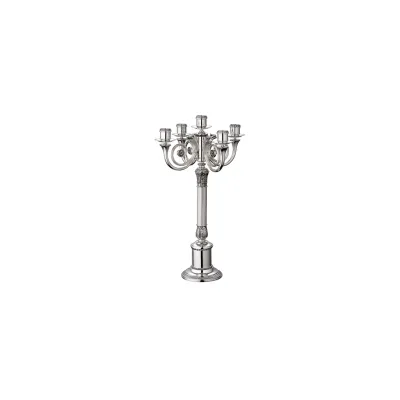 Malmaison Five Light Candelabra Silverplated