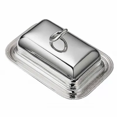 Vertigo Butter Dish Silverplated