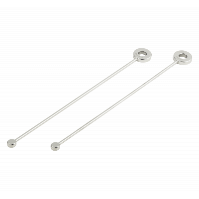 Oh De Christofle Set Of 2 Cocktail Stirrers Stainless Steel