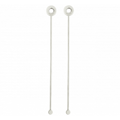 Oh De Christofle Set Of 2 Cocktail Stirrers Stainless Steel