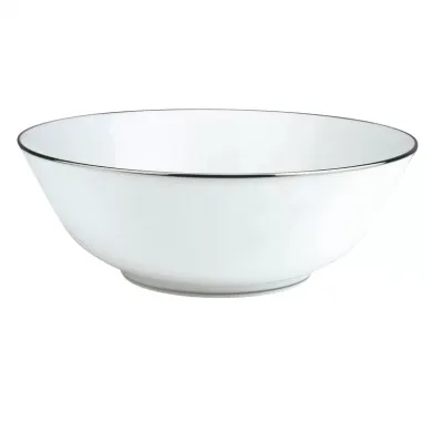 Albi Salad Serving Bowl Porcelain Platinum