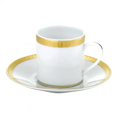 Malmaison Coffee Cup And Saucer Porcelain Gold