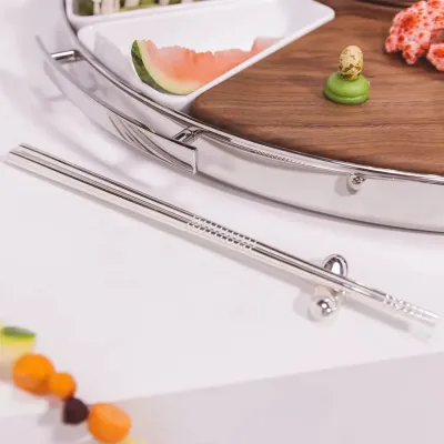 Mood Chopsticks Rest Silverplated