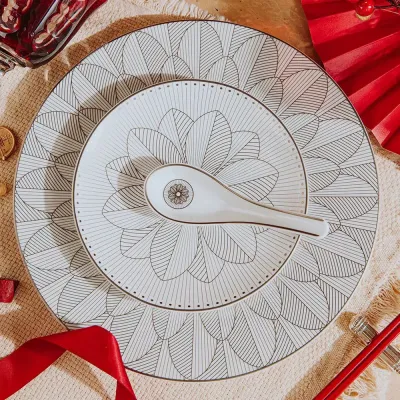 Malmaison Impériale Chinese Spoon Platinum Porcelain