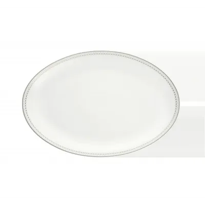 Malmaison Impériale Oval Platter 38 Cm Platinum Porcelain