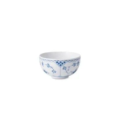 Blue Fluted Half Lace Rice Bowl 35 cl