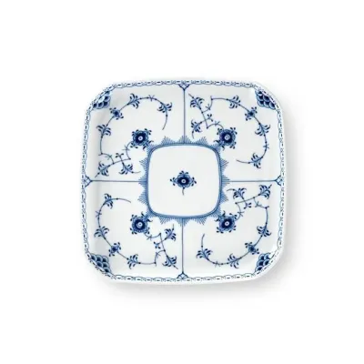 Blue Fluted Half Lace Dinnerware