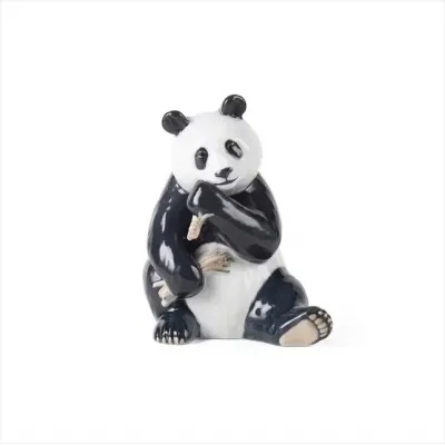 Eating Panda Figurine 18 cm 7 in