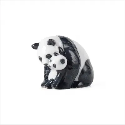 Panda with Cub Figurine 13 cm 5.12 in