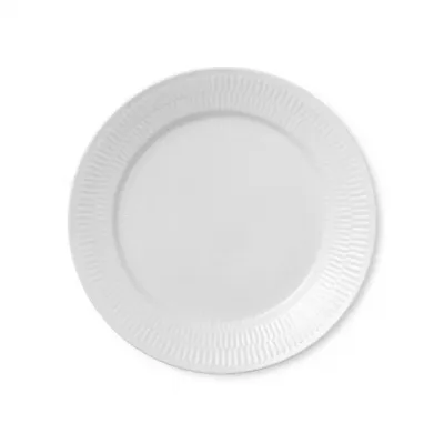 White Fluted Plate 25 cm 9.84 in
