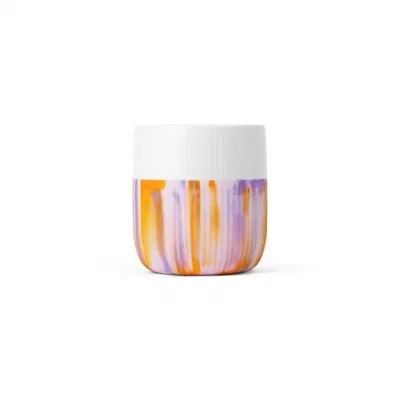 Fluted Contrast Marble Mug, Morning Sky, 35 cl.