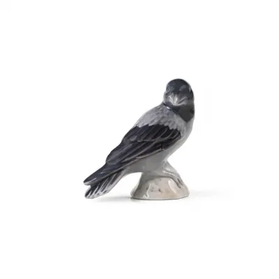 Blue Collectibles Christmas Plate Crow Figurine 2025 10.5 cm