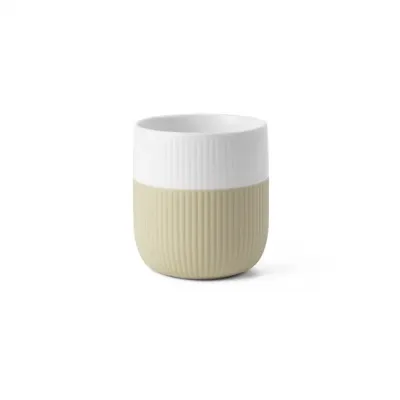 Fluted Contrast Mug, Sand, 35 cl