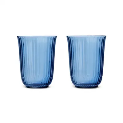 Waves Highball Glass, Blue, 36 cl, 2 pcs