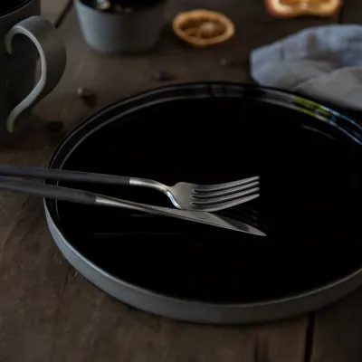 Lagoa Ecogres Black Ramekin/Butter Dish D2.75'' H1.5'' | 2 Oz.
