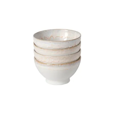 Latte Bowls White Set of 4 D5.75'' H3.25'' | 19 Oz.